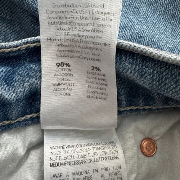 Mother Denim "A Step Midi" Denim Skirt in "Misbeliever", size 26 - Picture 7 of 14